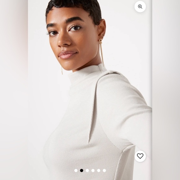 NWOT Michael Stars light gray mock turtleneck! - Picture 8 of 10